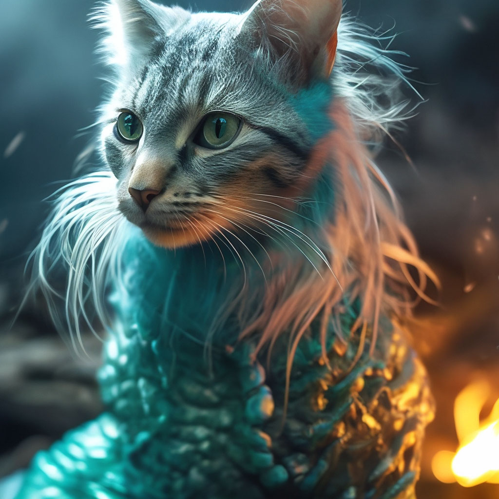 Mermaid cat , aesthetically pleasing… — created in Shedevrum