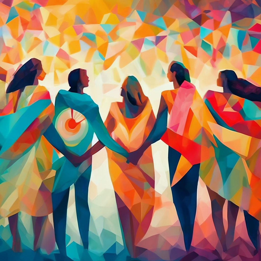 "Friendship of peoples, joy, kindness and peace" — image created in ...
