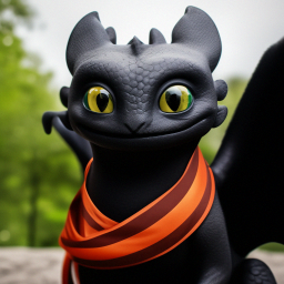 «Toothless holds the St. George ribbon on May 9th» — video created in ...