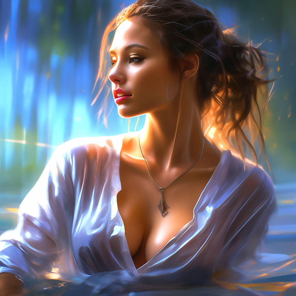 Мокрые футболки фентези, …» — картинка создана в Шедевруме