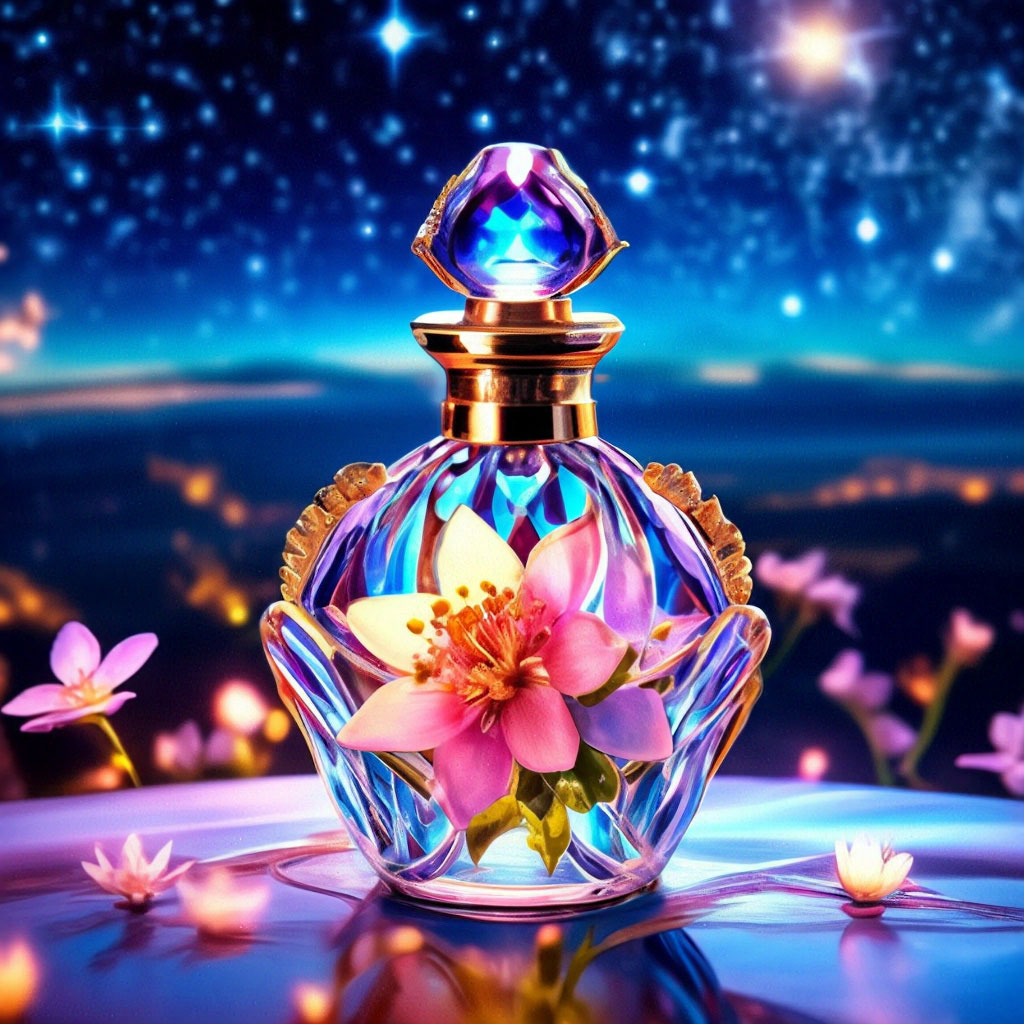 perfume-a-fabulous-magic-perfume-bottle-of-intricate-shape-with-spring