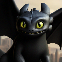«Toothless» — video created in Shedevrum