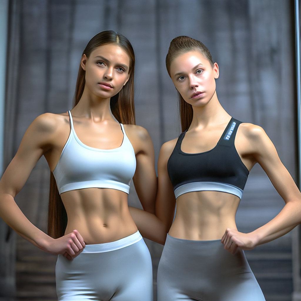 Ultra detailed 2 skinny girls