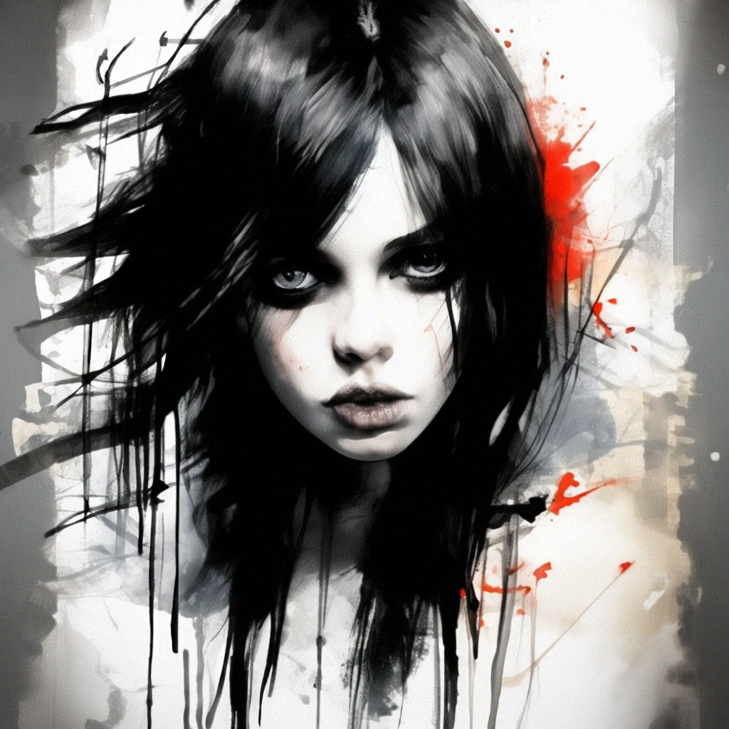 Акварельной наброска девушки в белье…» — создано в Шедевруме