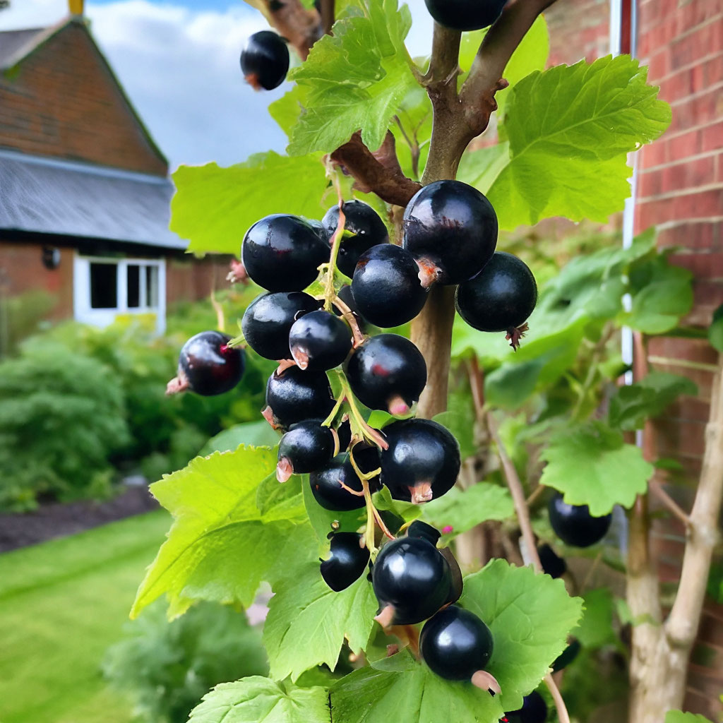 a-large-bush-of-ripe-black-currant-in-the-garden-next-to-the-house