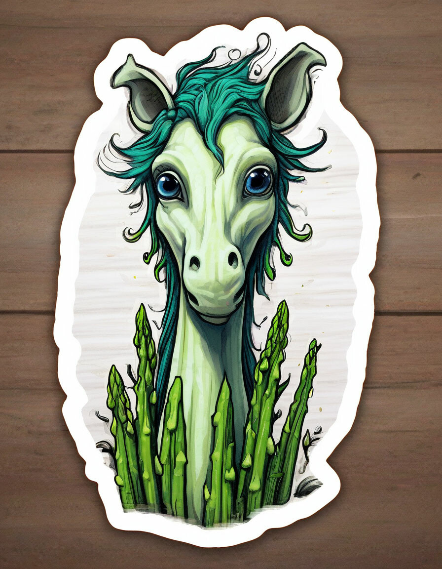 ", asparagus and agave, an … | Шершель…" — image created in Shedevrum