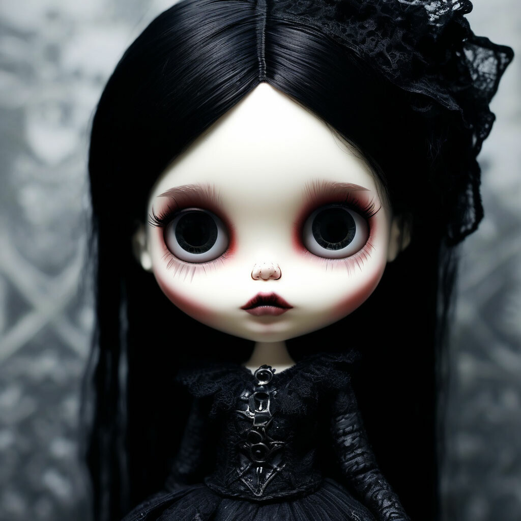 The Blythe doll Gothic High image created in Shedevrum