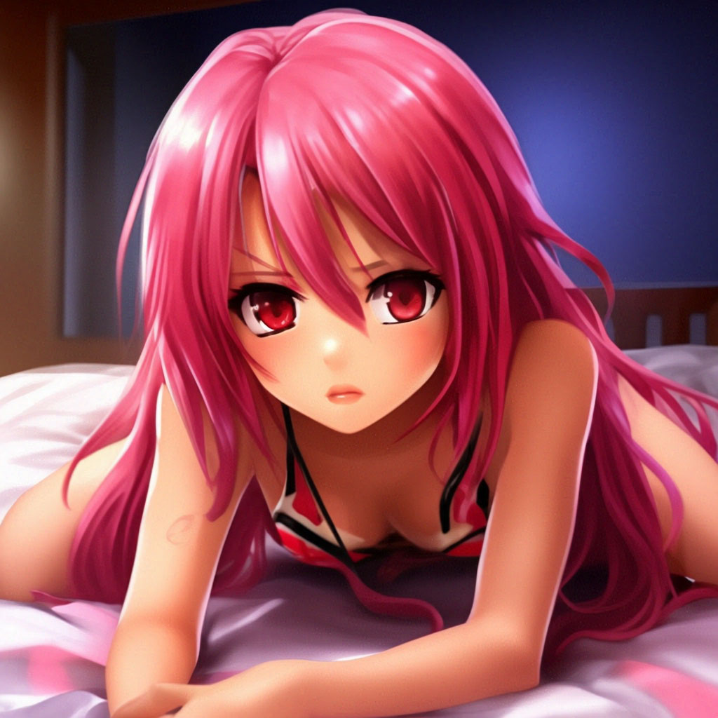 Лоли, открытые участки тела, розовое бикини, обтягивающее бикини, выгнутая ...