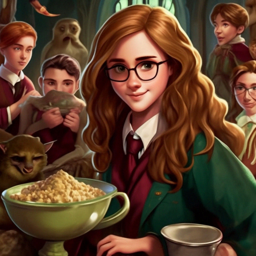 Гермиона Грейнджер и плотоядные слизеринцы" - картинка создана в Шедев...