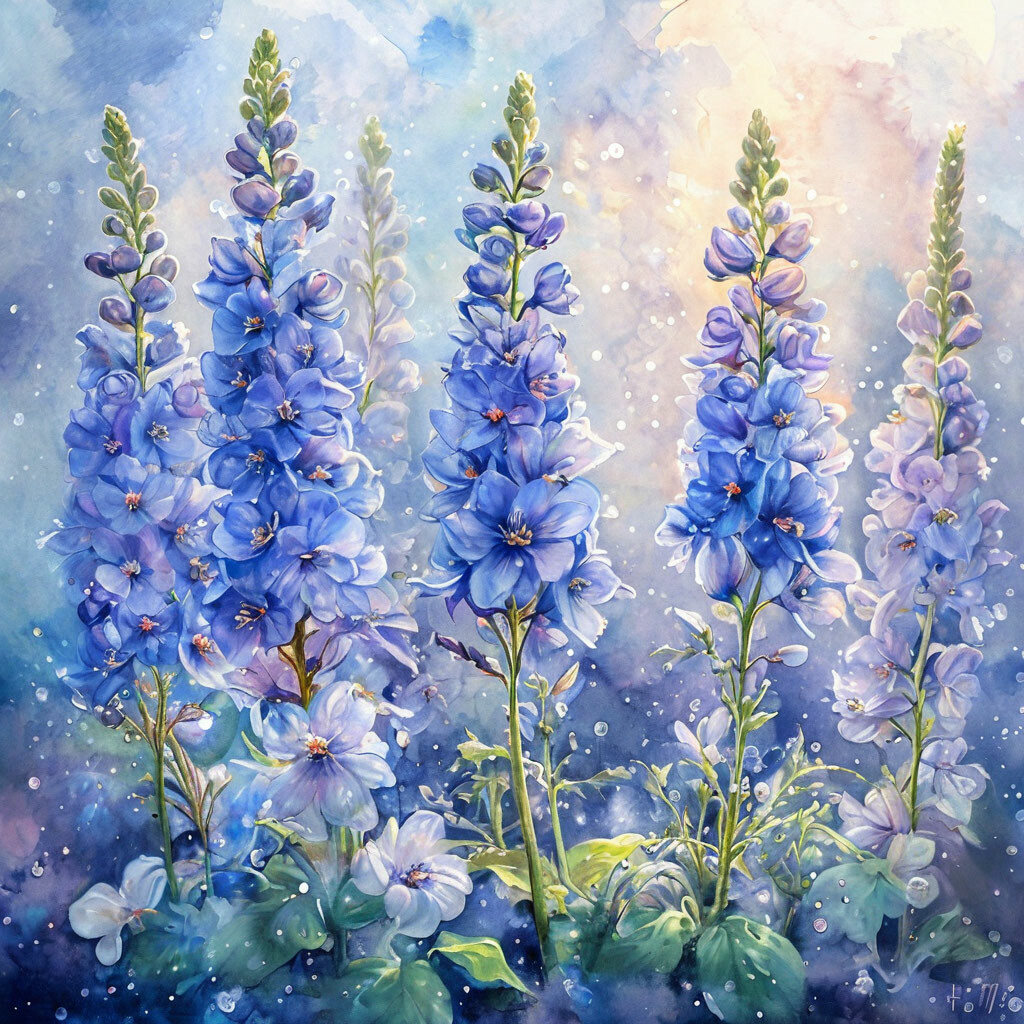 «Нежная прозрачная акварель, …» — картинка создана в Шедевруме