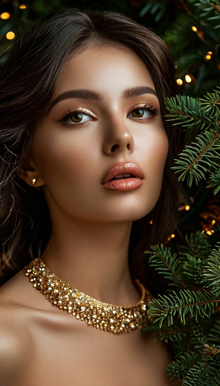 natulka-beautiful-shiny-necklace-gold-shining-brightly-black