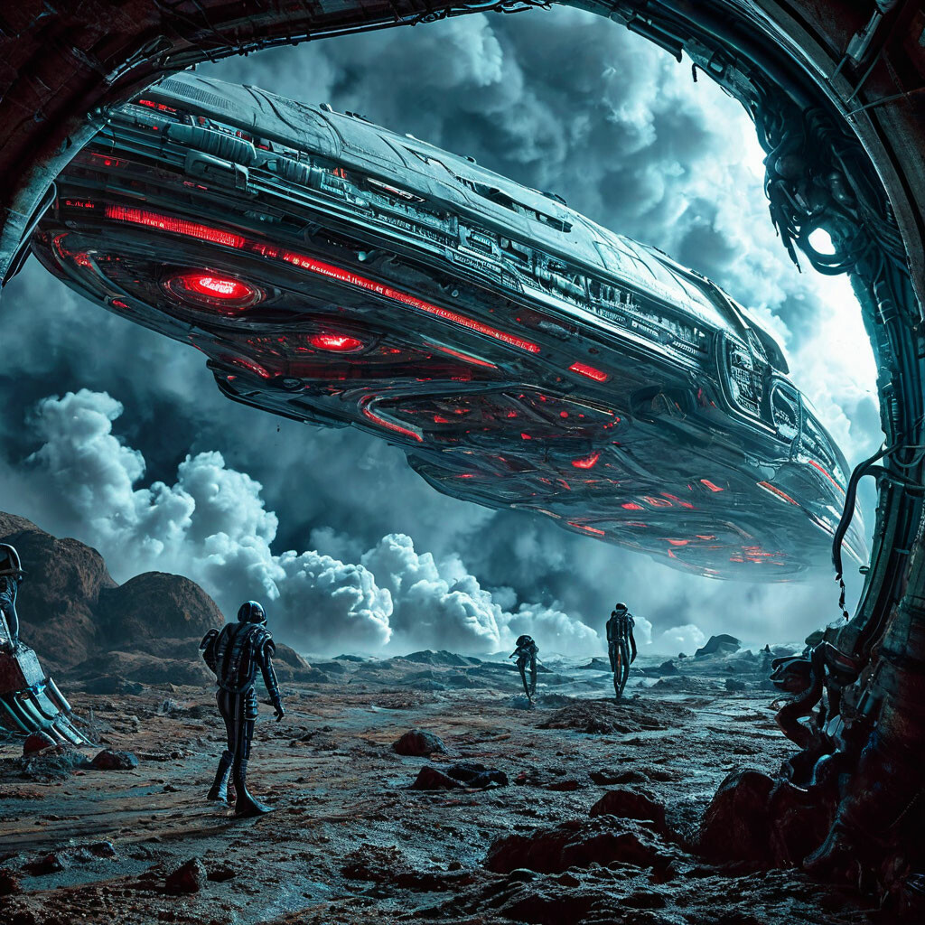 ". Surrealism swirls smoke, smog, dust Stills from the movie: "alien ...