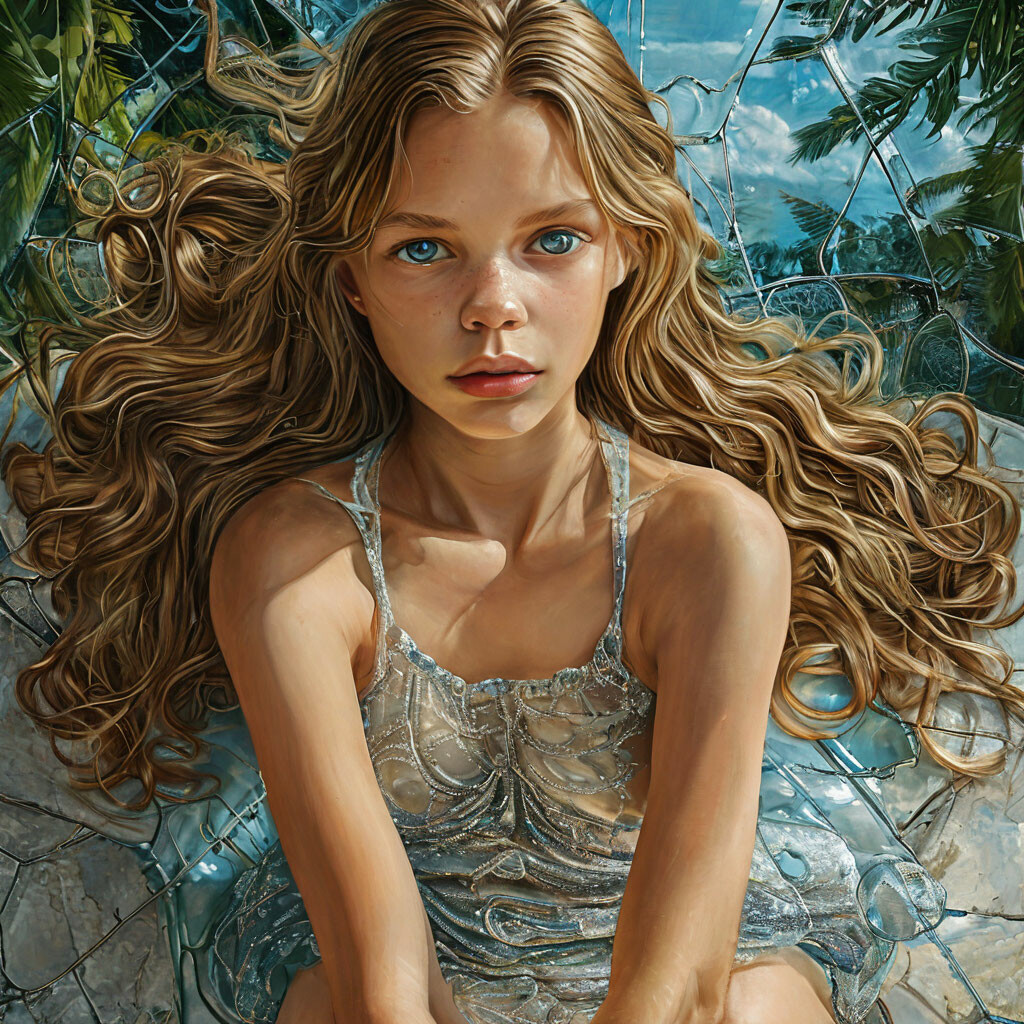 "Beautiful, sweet Angelina Polikarpova." - image created in Shede...