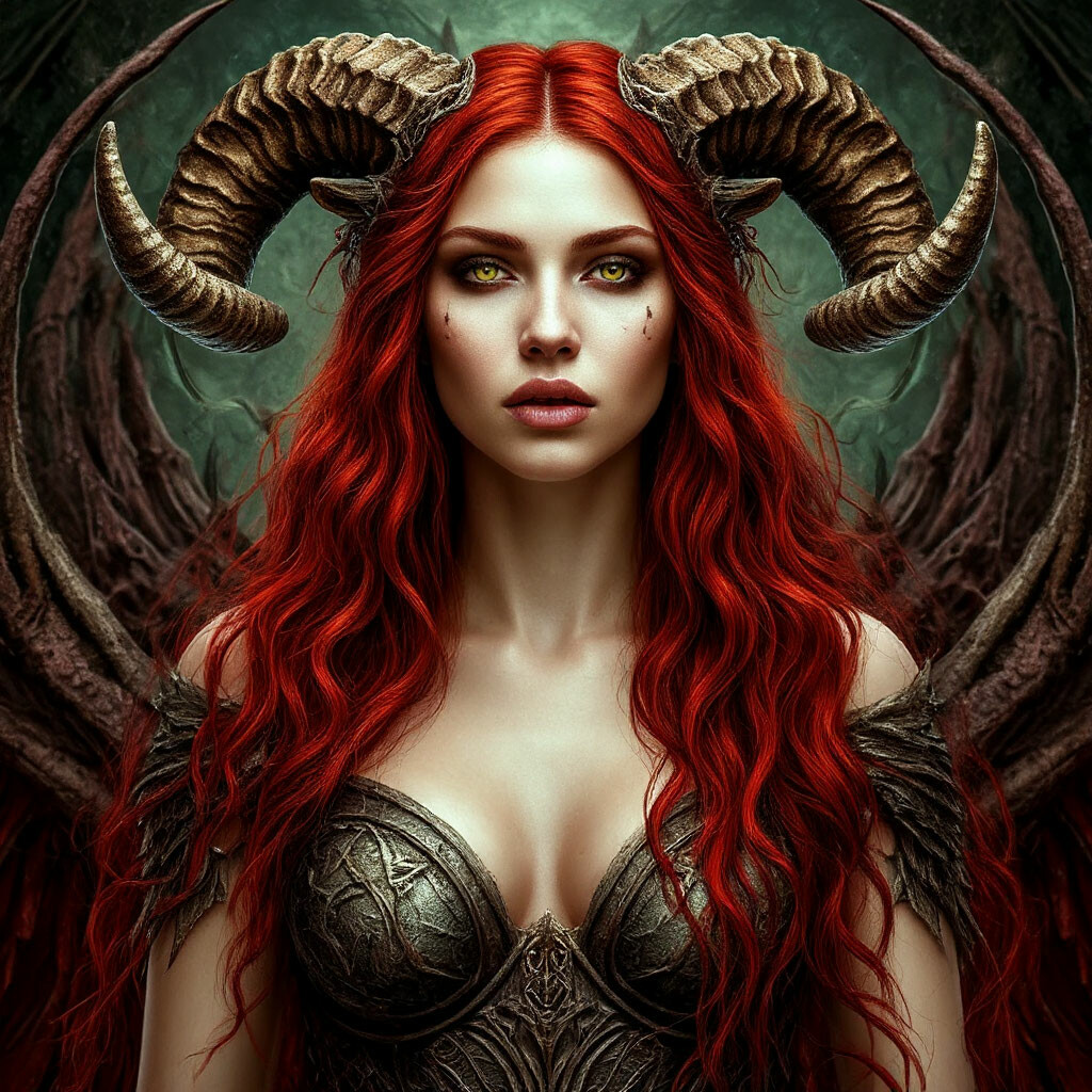 Автор Рыбкина Ася, картинка в Шедевруме по запросу "Лилит" .