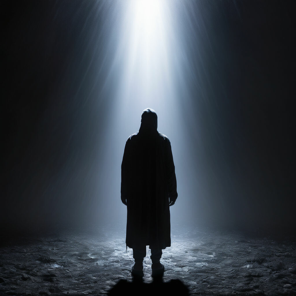 "And the light shines in the darkness…" — image created in Shedevrum