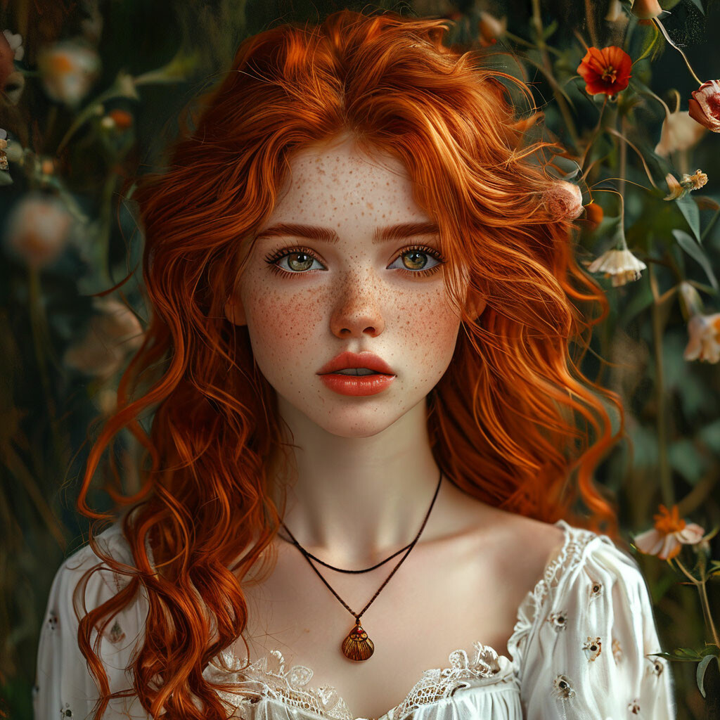 red-haired girl