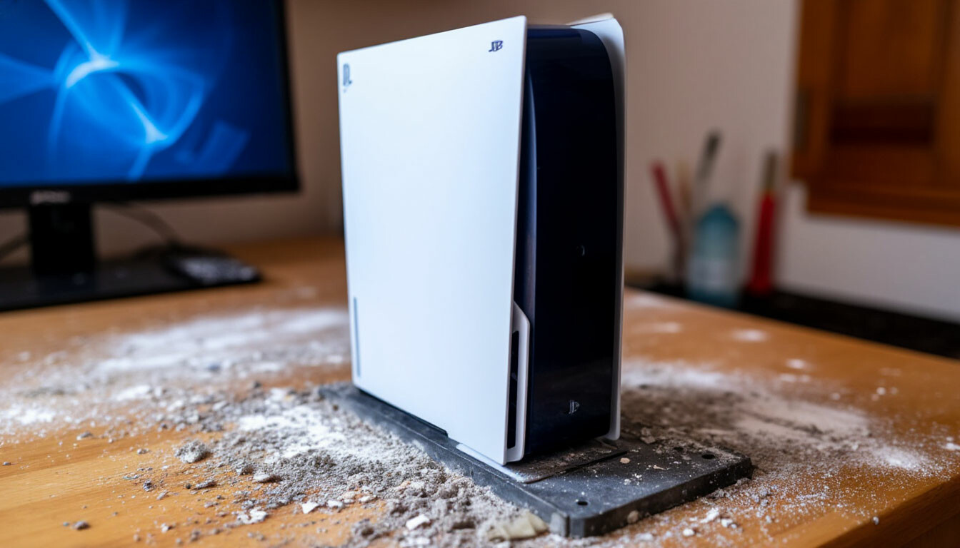 Чистка PS5 от пыли