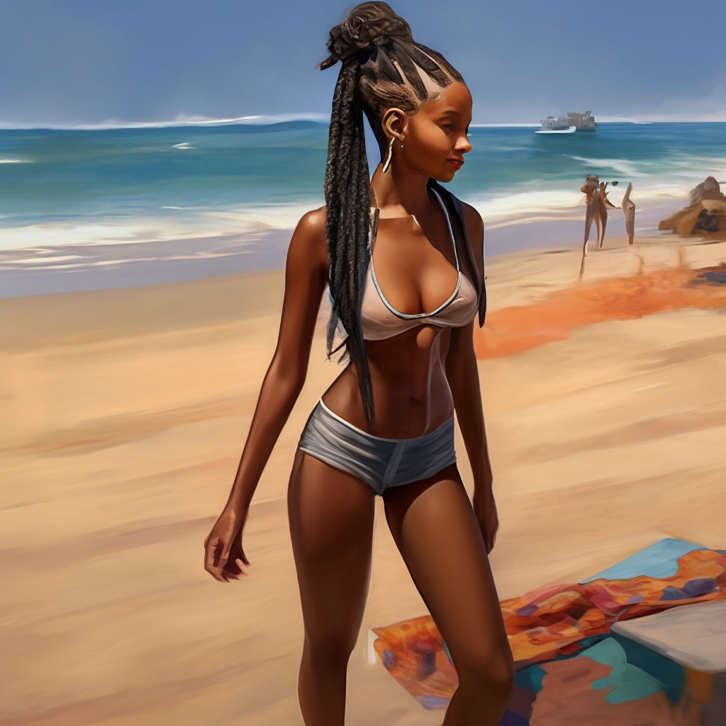 young underboob, Mihaella, clearly drawn, Young Emmi in see-through extrime...