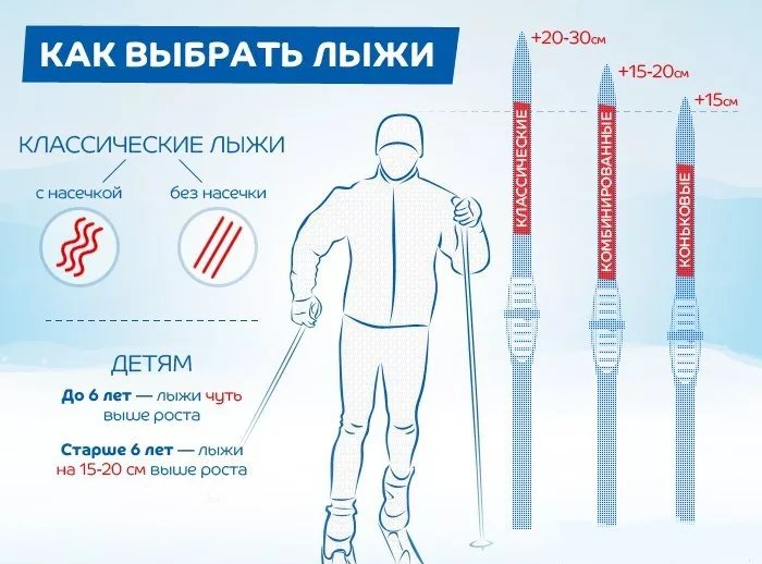Как выбрать лыжи по росту и весу | Лыжно-биатлонный клуб