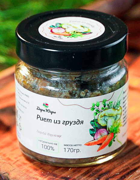 Риет из груздя (ДАРЫ-ЮГРЫ-ХМАО) 170гр 