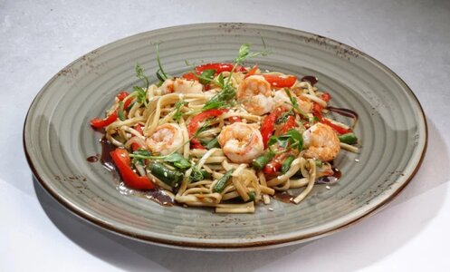 Wok с креветками, photo — Coffee Hall (Samara Region, Tolyatti, Revolyutsionnaya Street, 52А)