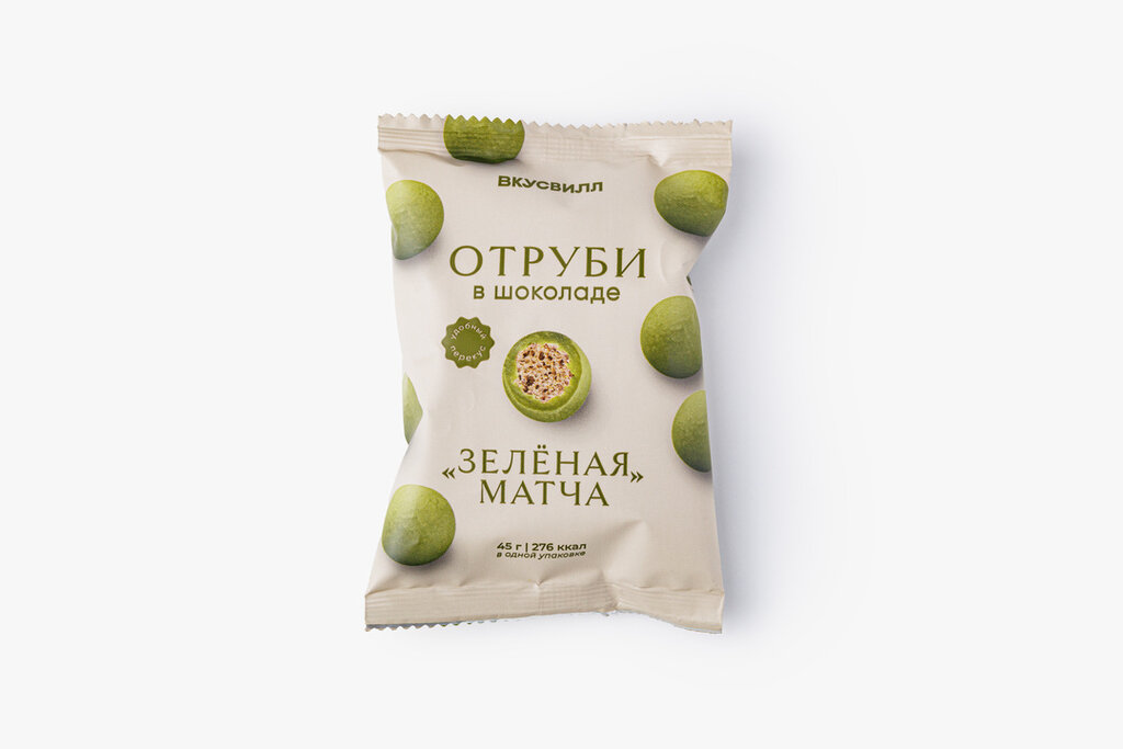 Отруби в шоколаде "Зеленая матча"