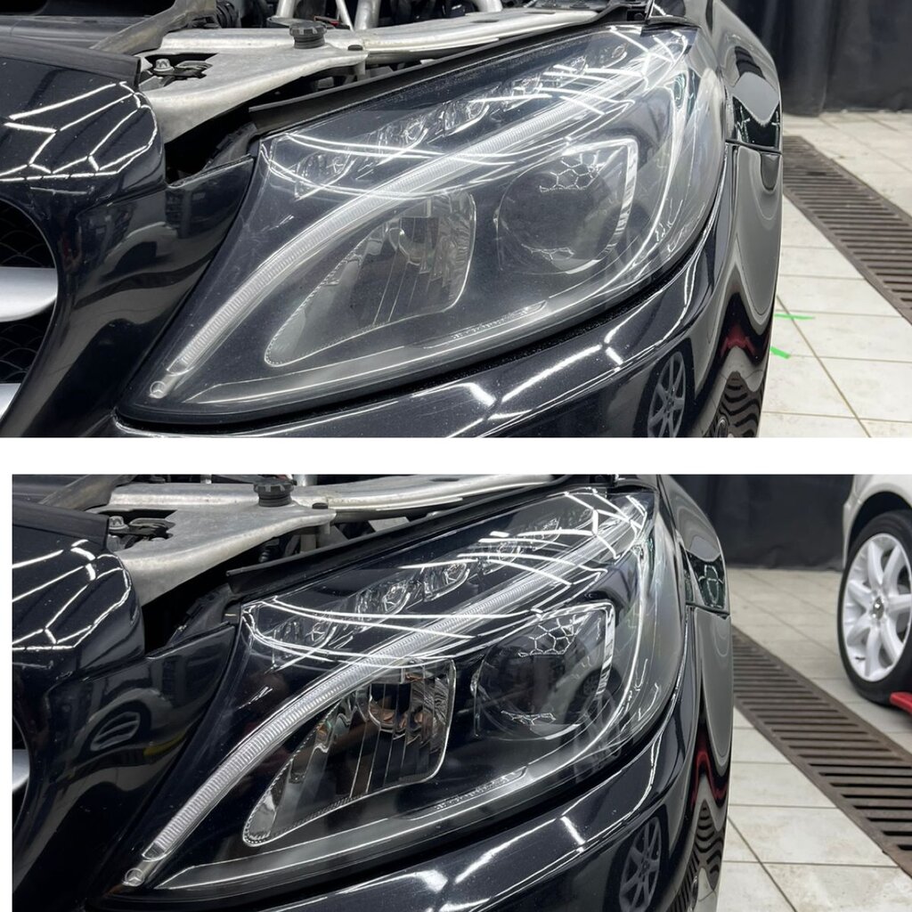 Полировка фар и фонарей авто