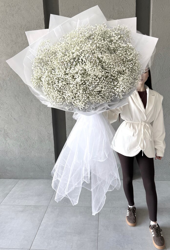 Букет-гигант из гипсофилы