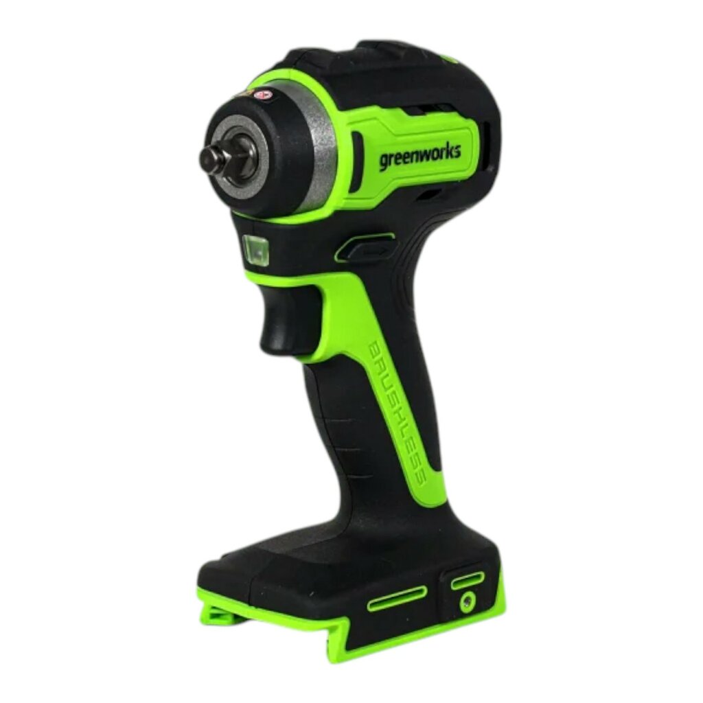 Гайковерт ударный аккумуляторный Greenworks G24IW200, 24V, бесщеточный, 200Нм, без АКБ и ЗУ