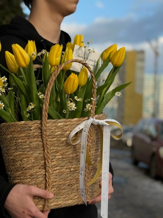 Корзина «Весенние лучи»