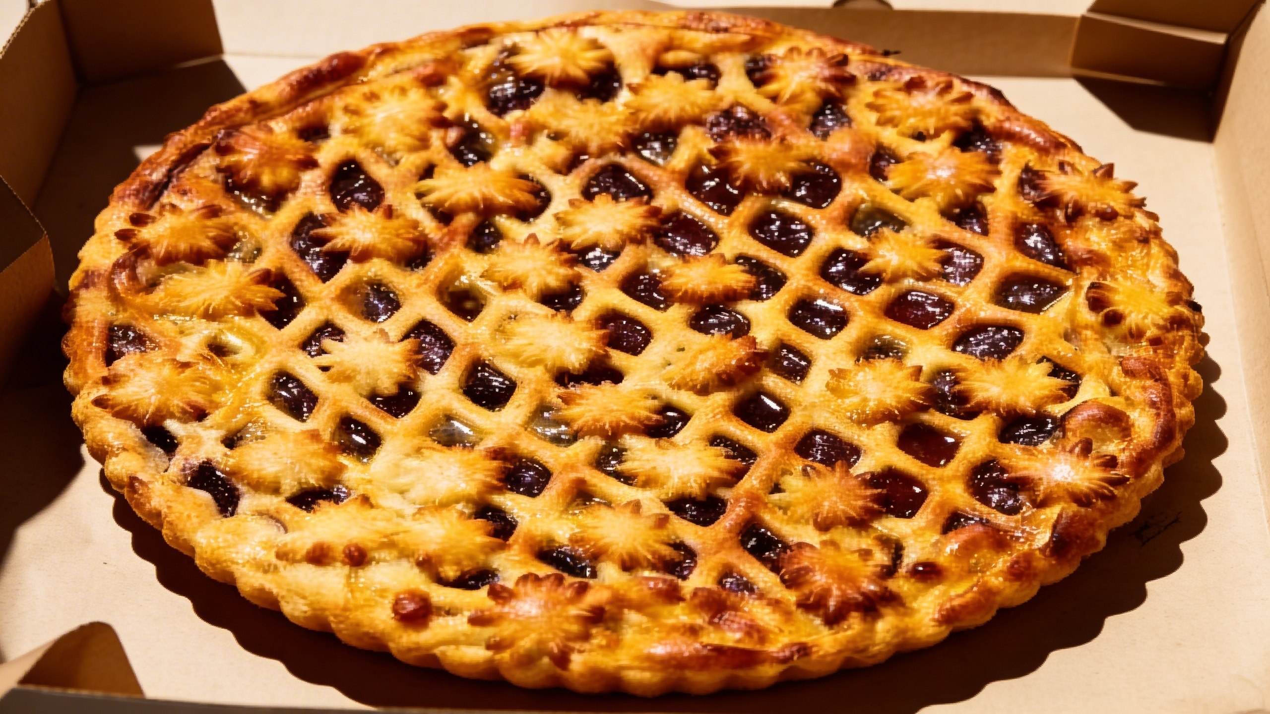 Пирог с малиной