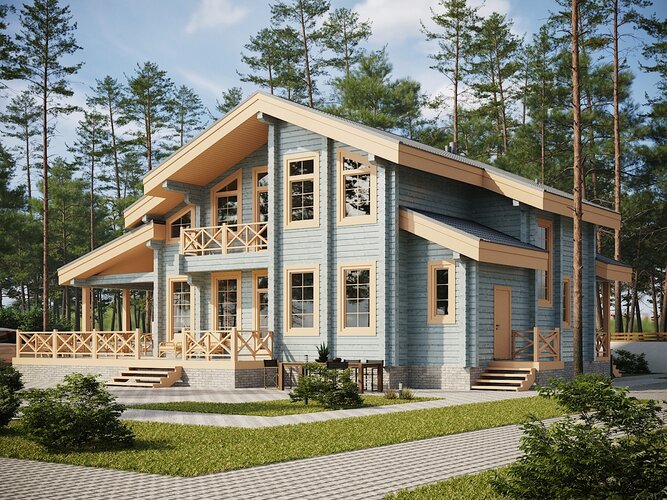 Yazlık ev inşaatı Stroykomplekt-S, Moskova, foto