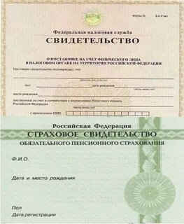 Как выглядит инн старого образца