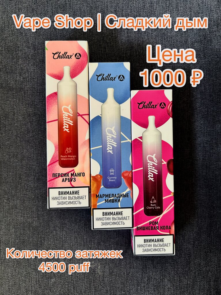 Chillax Air Pro 4500 затяжек 