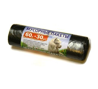 Мешки д/мусора 60л 20шт/30уп (7мкм)
