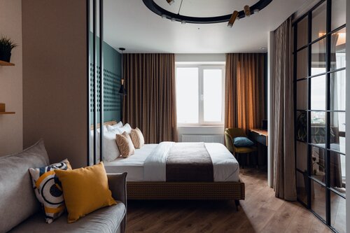 Квартира 🌟 V-GOSTi | Эйфория Неба – стиль и вид мечты! 🌆 Современный дизайн, рядом магазины, ТЦ, метро 🚇. Забронируйте сейчас – почувствуйте вдохновение! ✨Заезд бесконтактный24/7 в Самаре