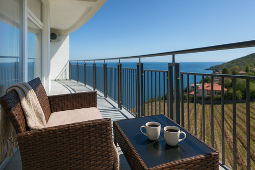 Апартаменты Апартаменты  у моря Панорамный вид  и тишина, Ялта в Ливадии