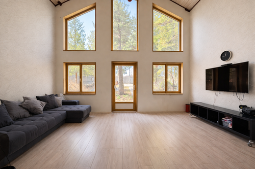 Загородный дом Семейный коттедж вблизи песчаного пляжа в Новинском сельском поселении
