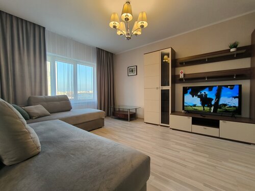 Квартира 2-к у пляжа на 5 гостей в современном комплексе с видом на море в Севастополе