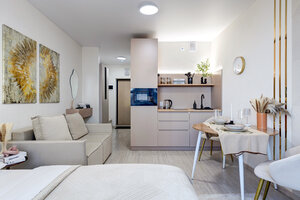 Квартира 100 квартир. Бежевые апартаменты 