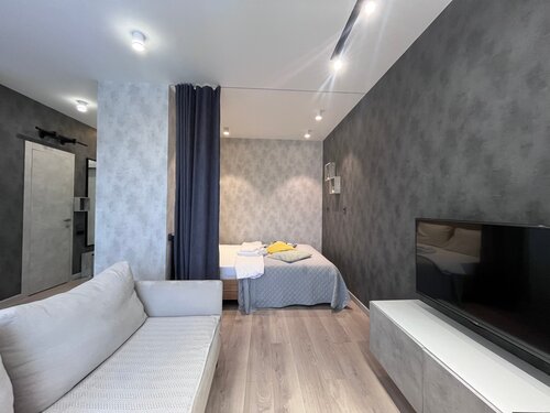 Квартира 1-комнатная квартира УНИК АПАРТ Черника с панорамным видом на город и Московскую площадь на Терешковой в Кемерове