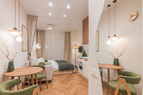 Квартира Апарт Japandi с бассейном в доме возле Финского залива в Санкт-Петербурге