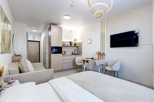 Квартира 100 квартир. Бежевые апартаменты 