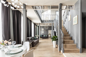 Апартаменты Атриум 150м² с Распашной Лестницей от Minin Apartments