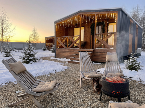 Загородный дом Дом 45 кв в заповедном лесу с в стиле Прованс в Истре