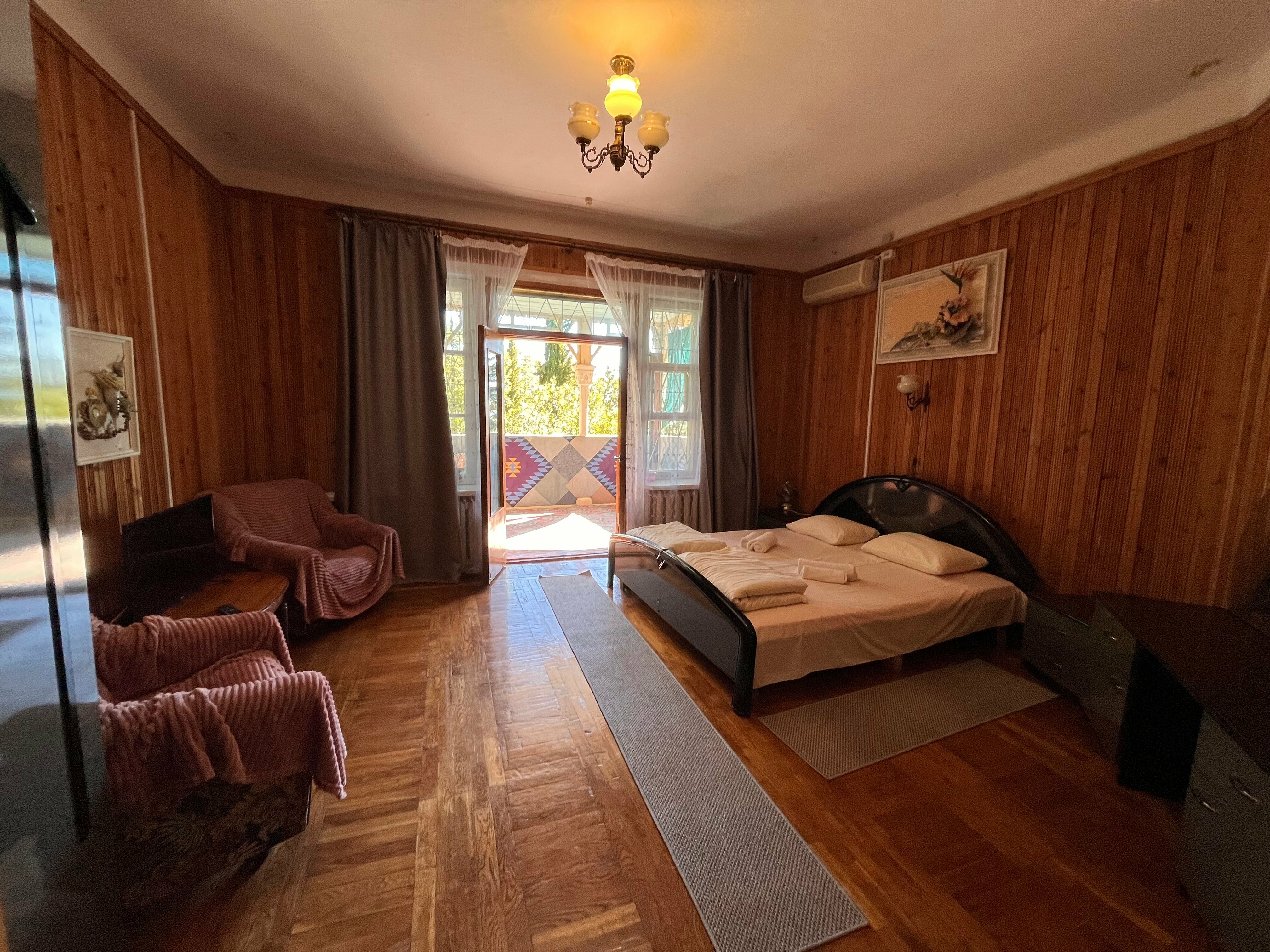 Двухместный номер с 1 кроватью и террасой