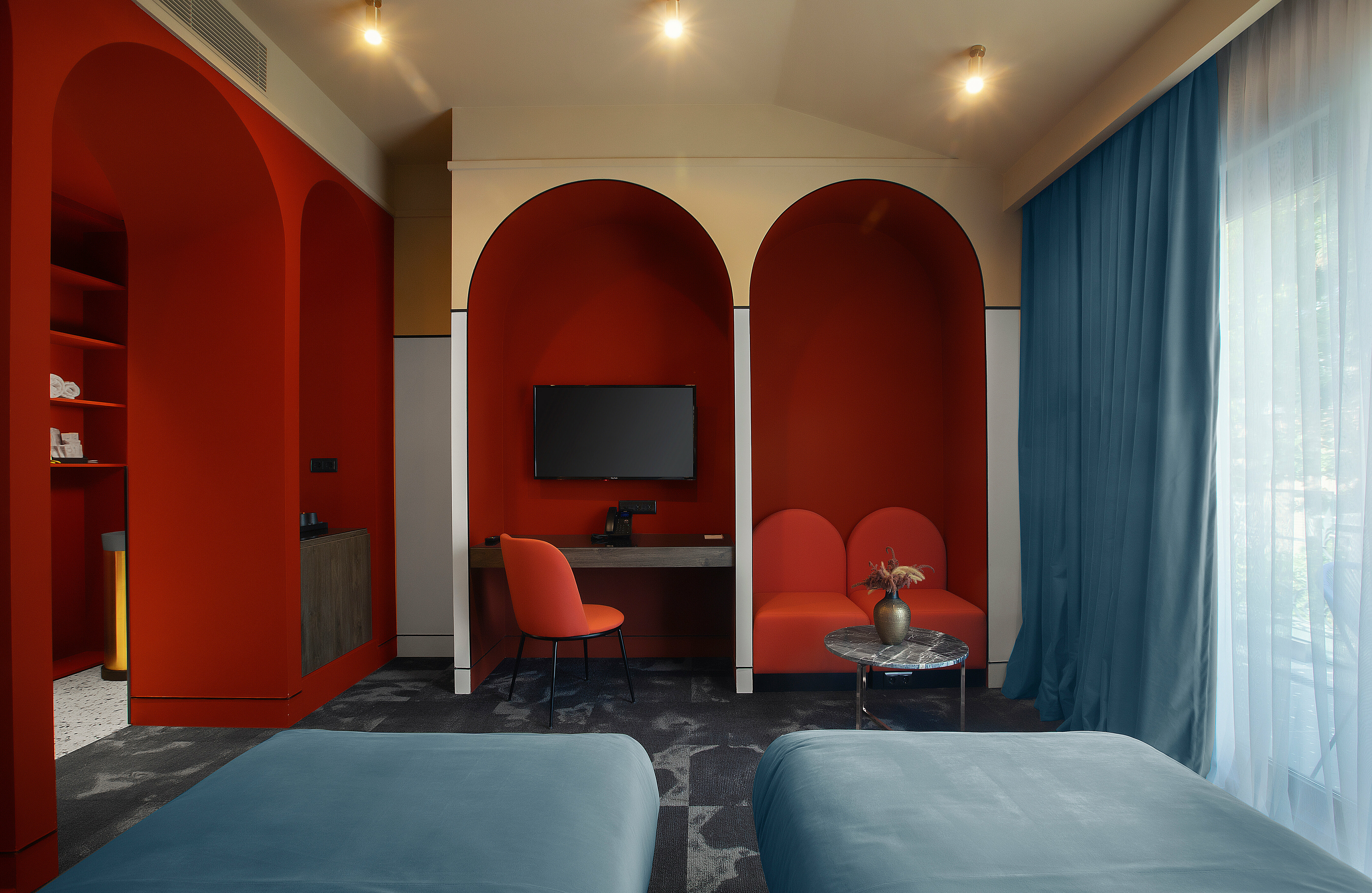 Двухместный номер с 1 кроватью или 2 отдельными кроватями и террасой