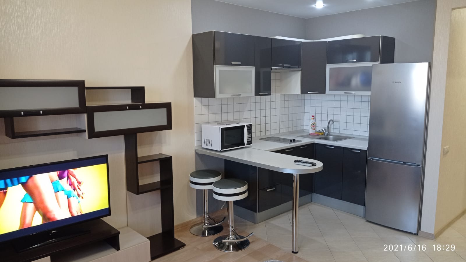 Трехместный номер с видом на город