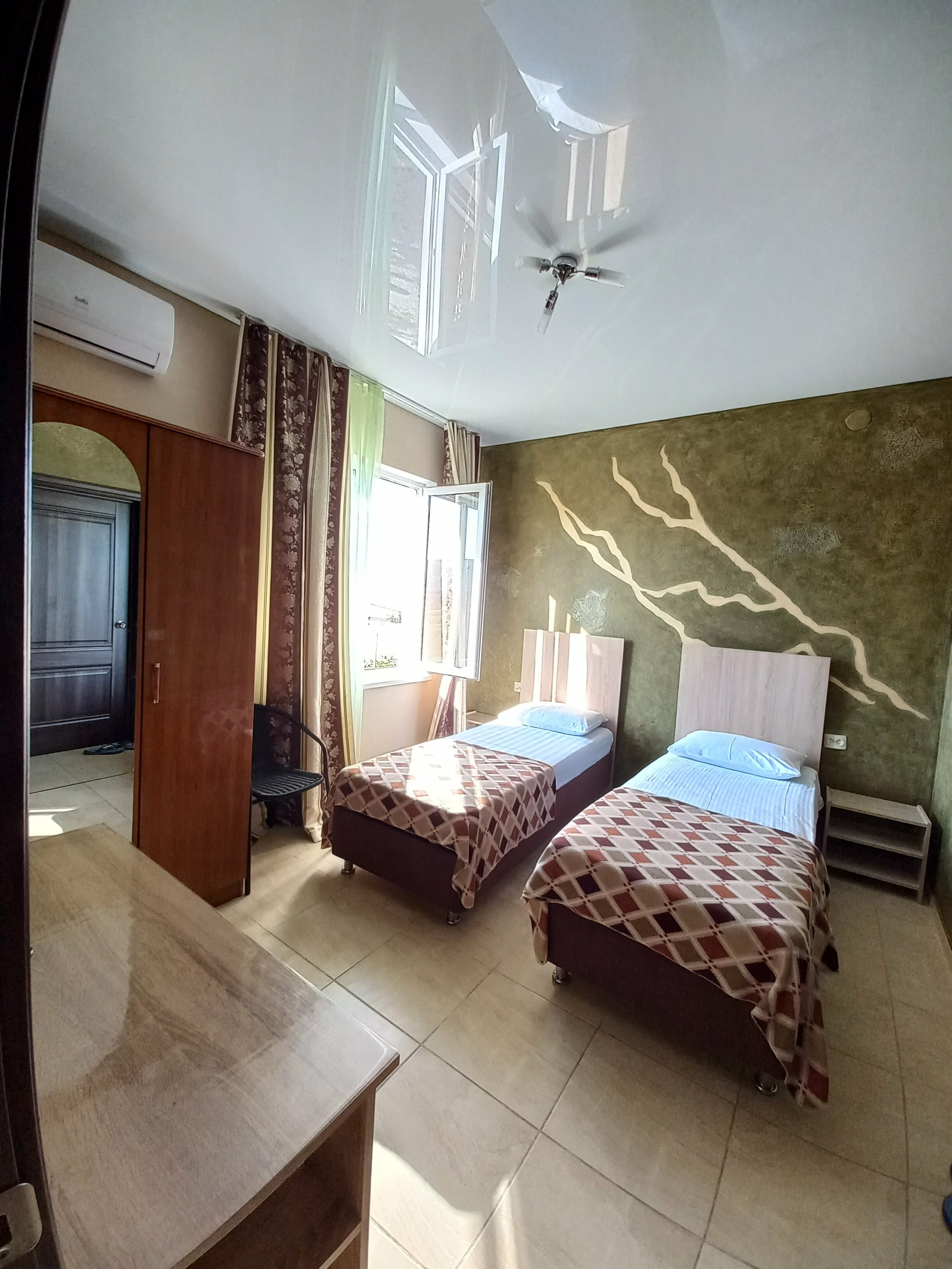 Двухместный номер с 1 кроватью или 2 отдельными кроватями, вид на море