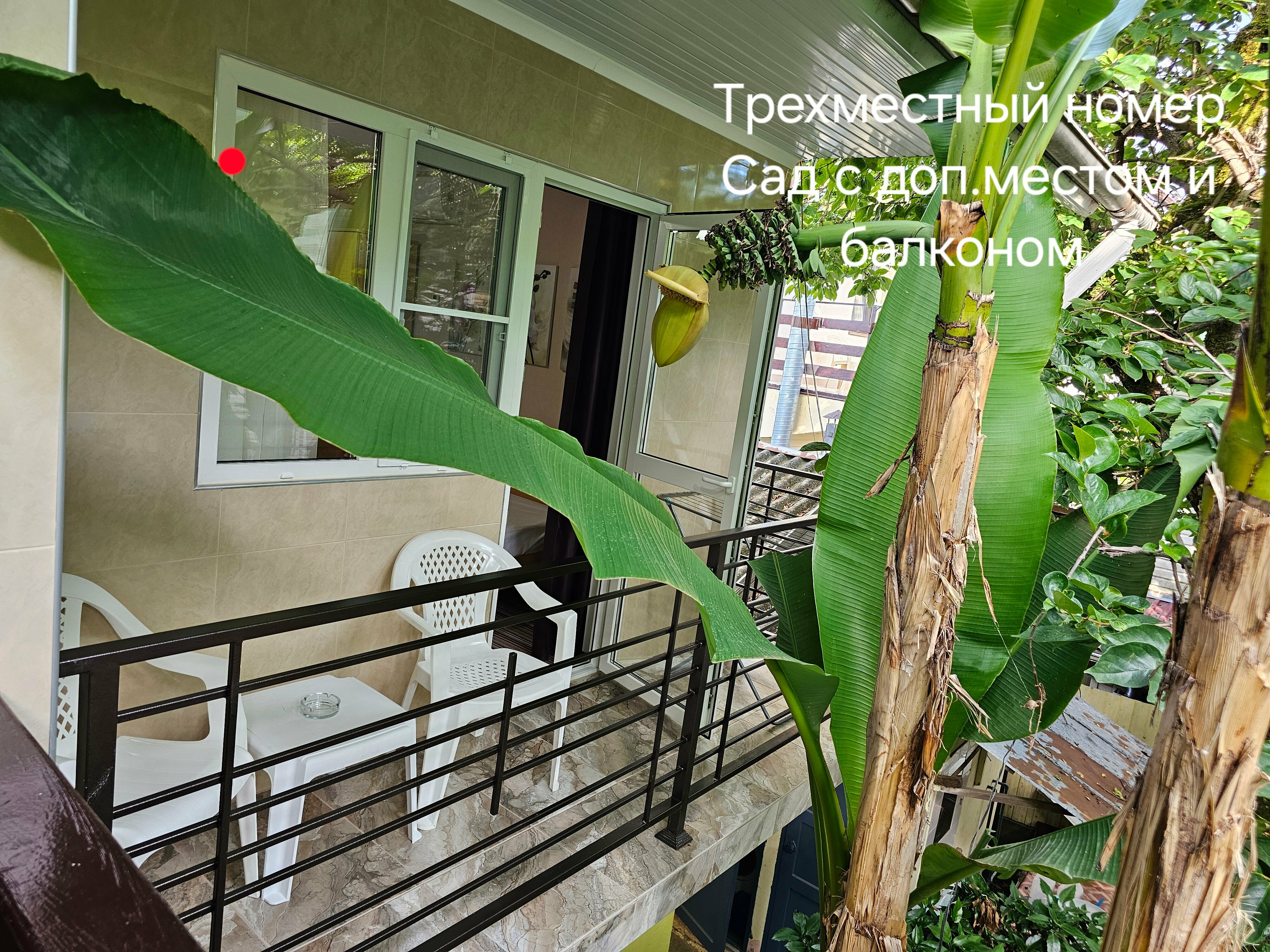 Трехместный номер с балконом